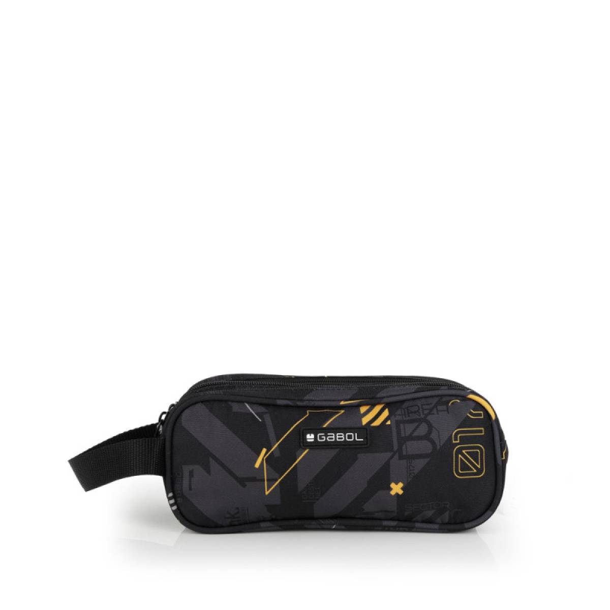 Gabol School Pencil Case 3 Parts Byte 22x9x9cm#238611/2026 Black.
