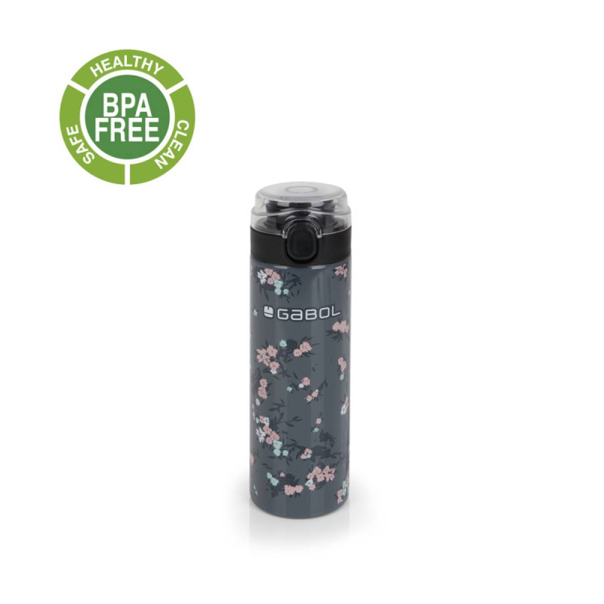 Gabol School Stainless Steel Bottle Secret 6.5x22.5x6.5cm 600ml#238052/2026 Grey.