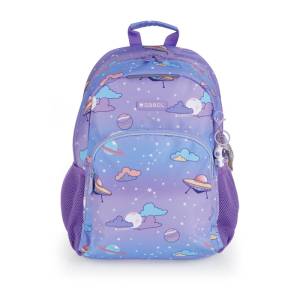 Gabol School Backpack 1 Part Cosmos 31x41x16cm#237406/2026 Light Purple.