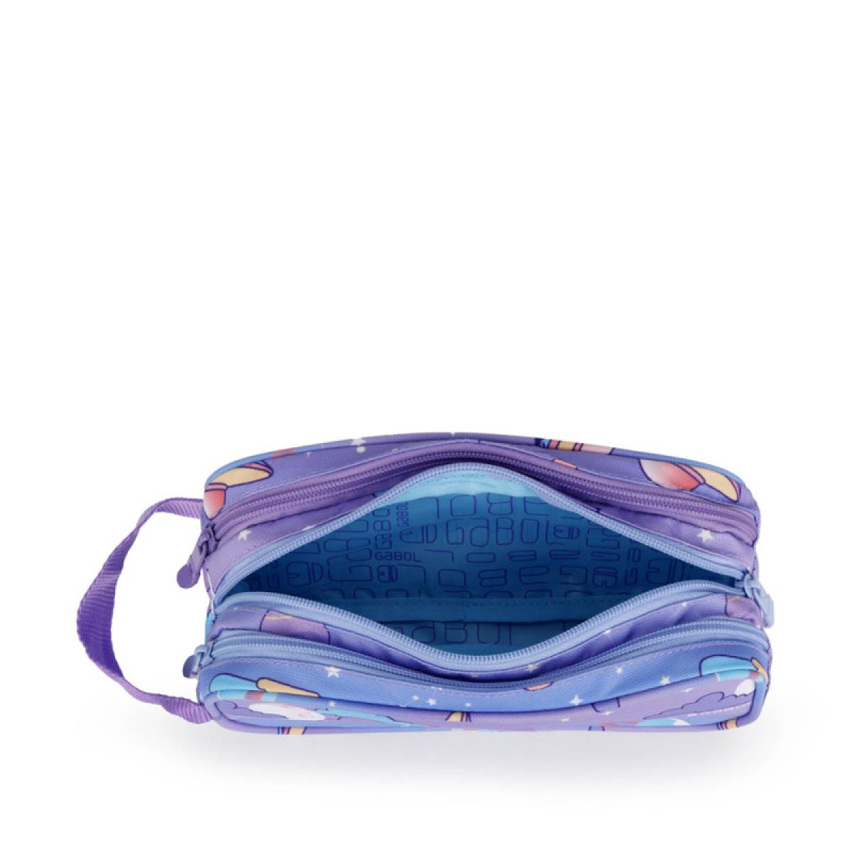 Gabol School Pencil Case 3 Parts Cosmos 22x9x9cm#237411/2026 Light Purple.
