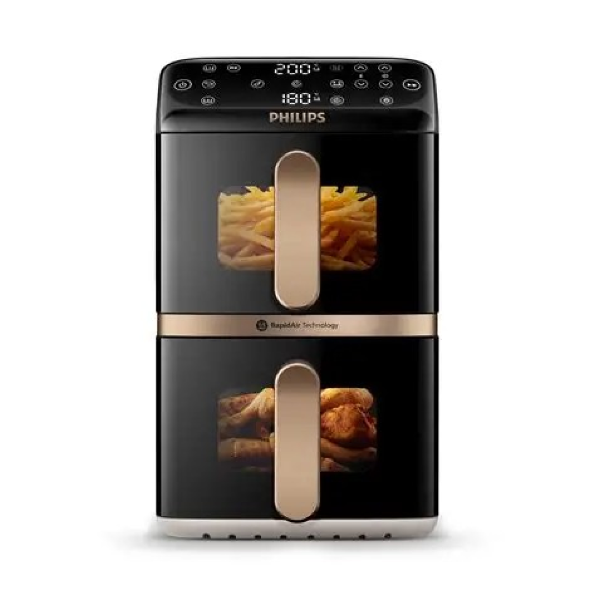 Philips  Stacked Dual Basket Airfryer , 2750W , 10L