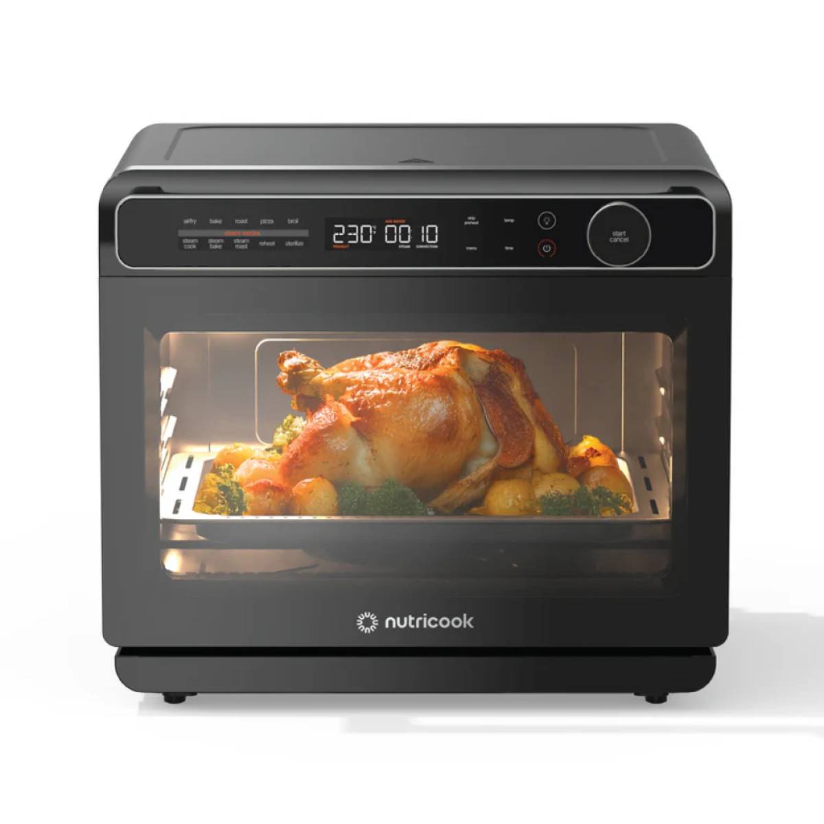 Nutricook Steami X, 10in1 Air Fryer Convection Oven With Real Steam 24l [stainless Steel], Nck-ncst330k