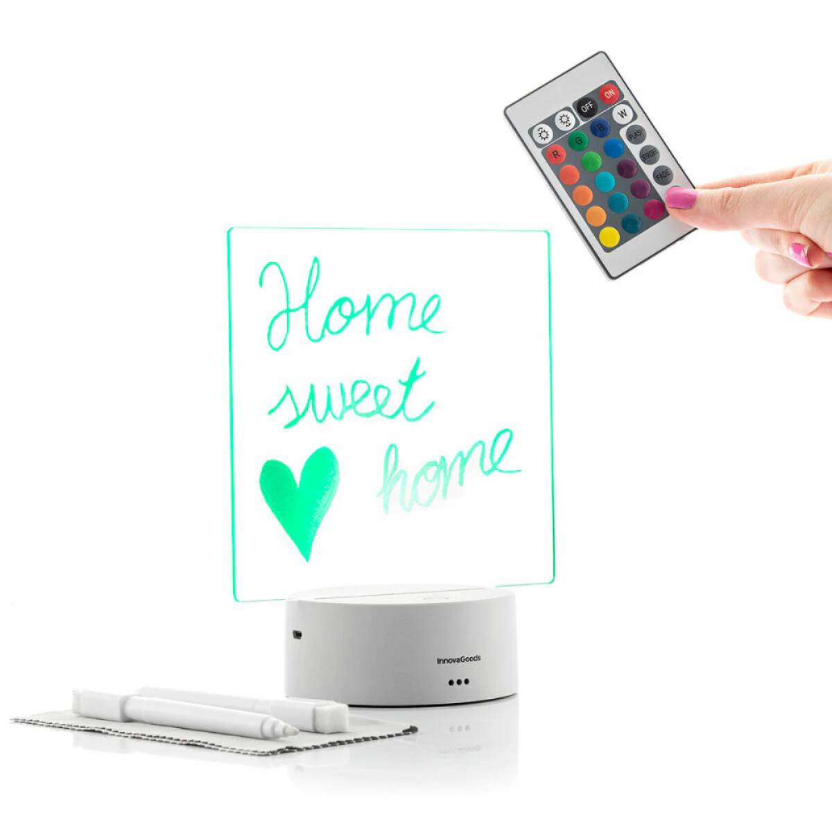 Innovagoods Led Note And Message Board Lemo, V0103772