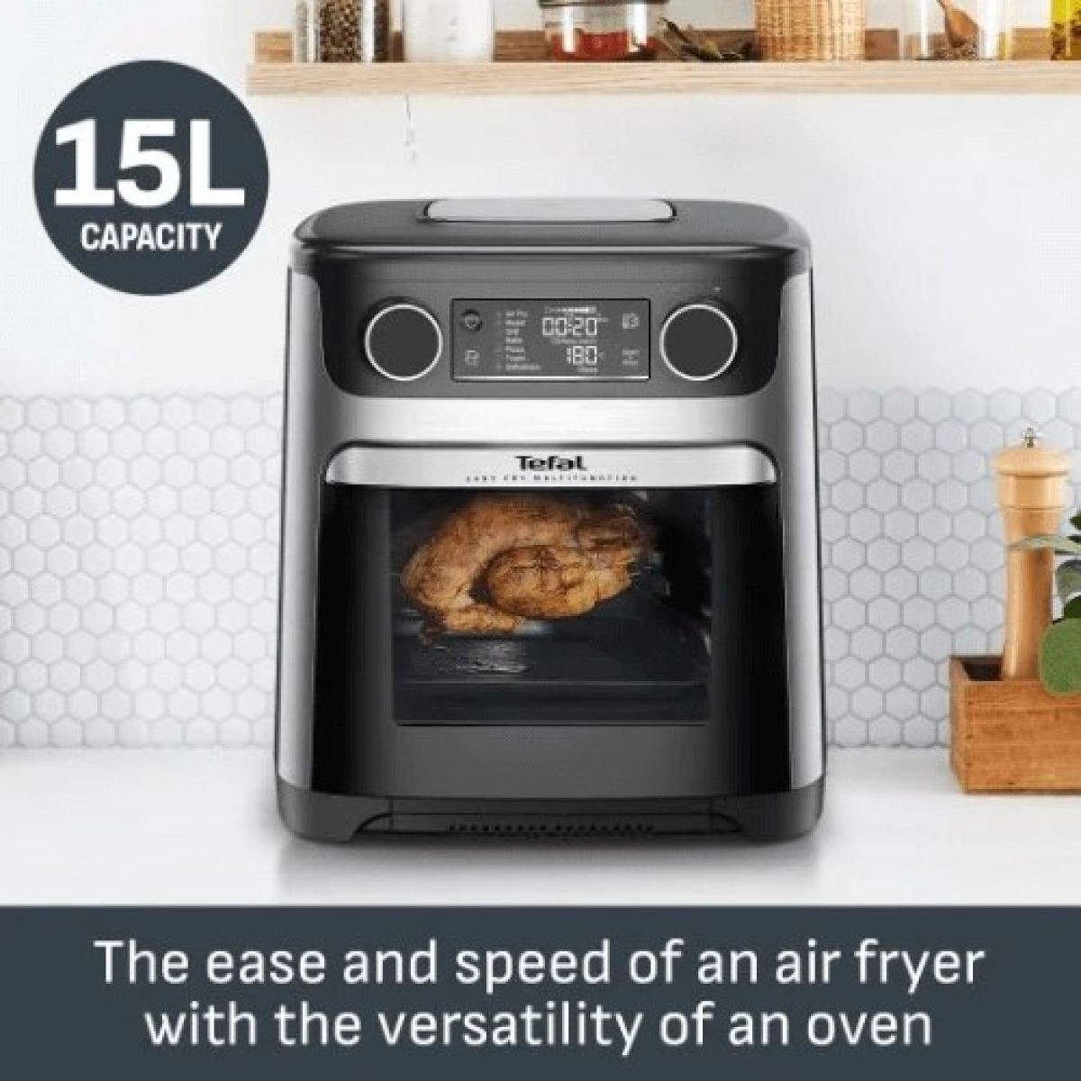 Tefal Fw556dg0 Easy Fry Multifunction ,air Fryer Oven 15l