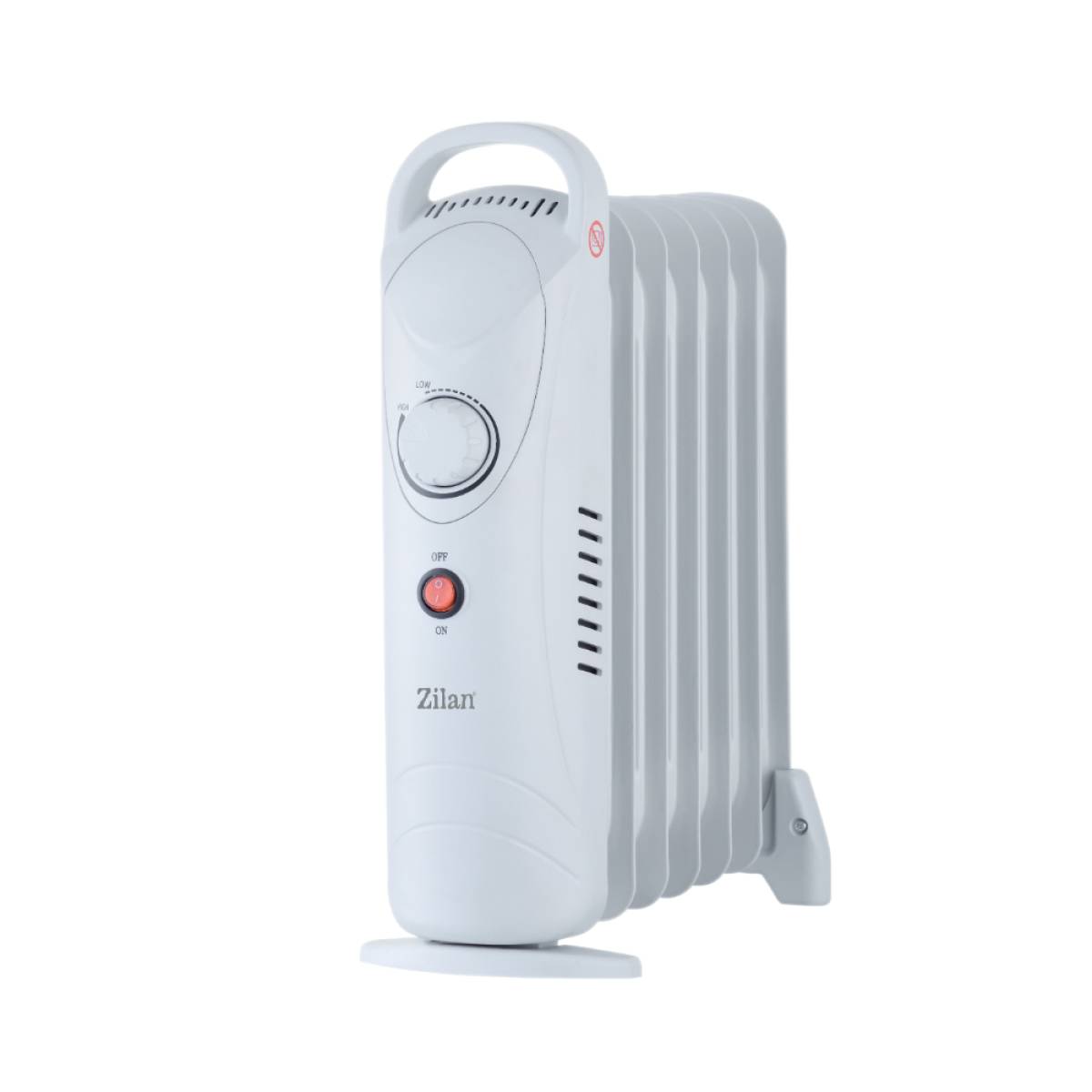 Zilan Electric Oil Heater - 7 Elements, 700w, Adjustable Thermostat [white], Zln4980