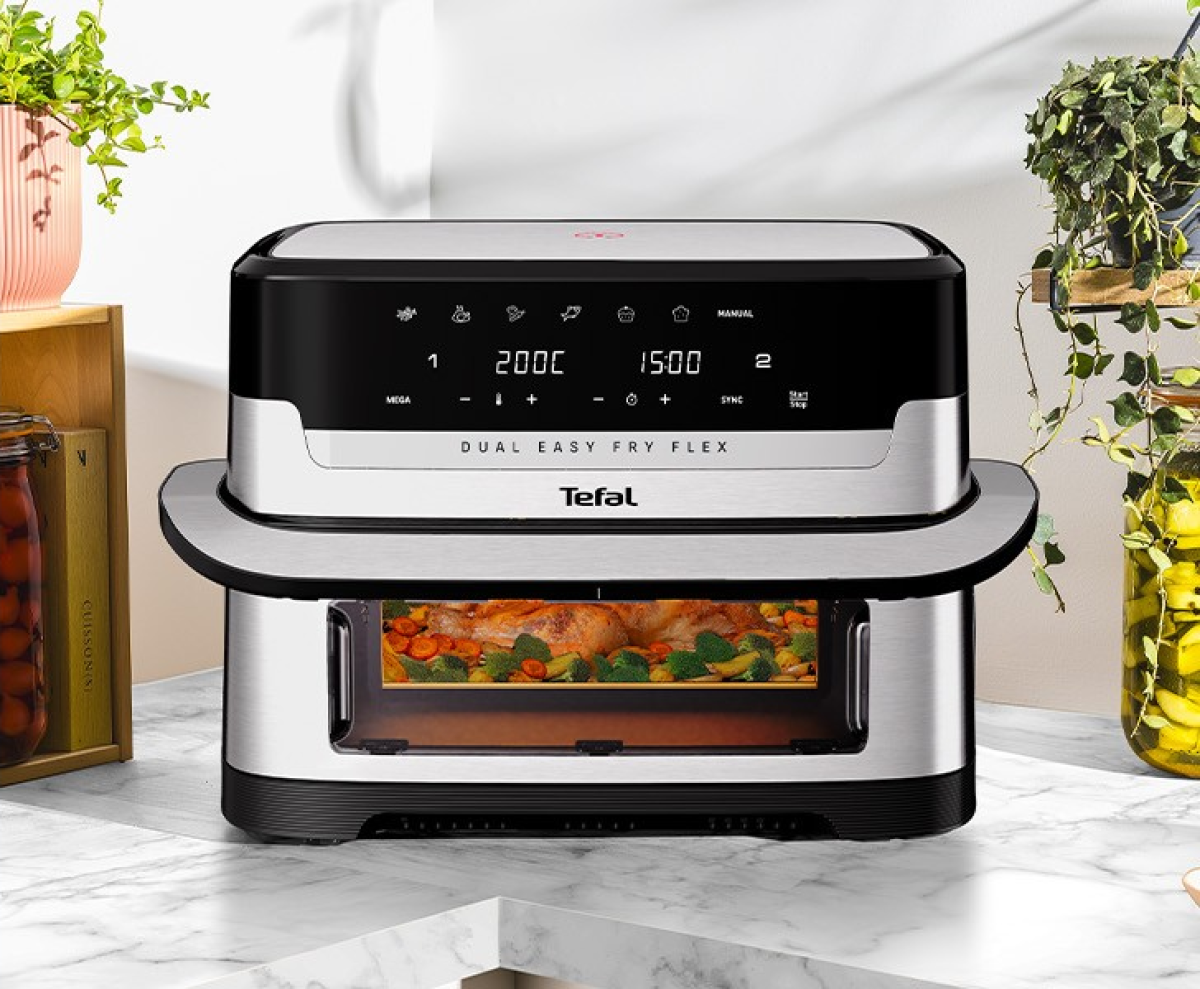 Tefal Dual Easy Fry Flex. 9l/8p. Flex Cook Div