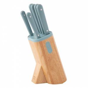 Berghoff 7-pc Knife Block Set Glints Slate 290607