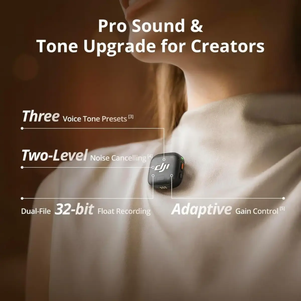 DJI Mic 3 | Advanced Mini Wireless Microphone