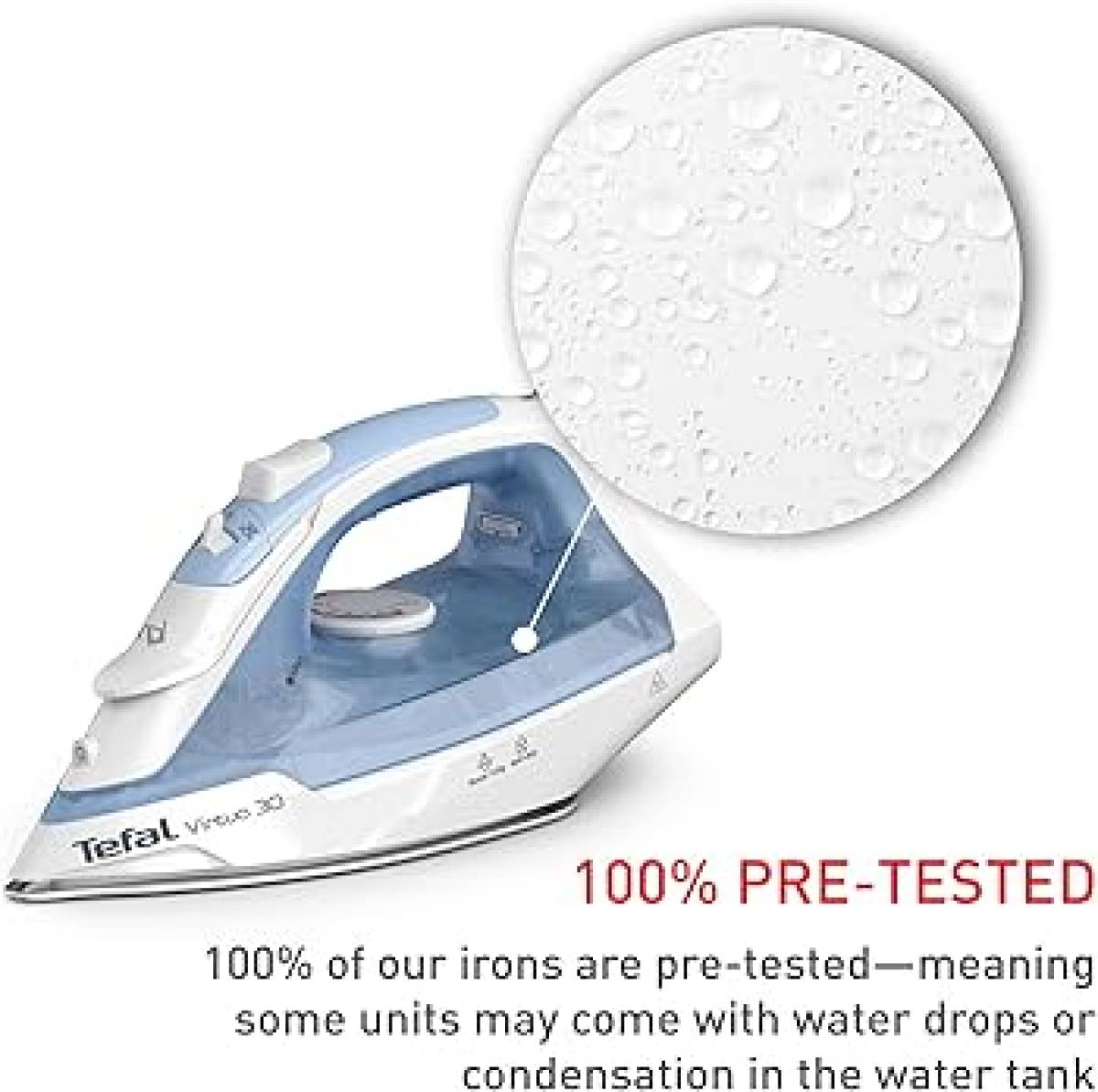 Tefal Virtuo 30, 2000w, 25g/min, 120g/min, Ceramic, Anti-scale, Anti-drip