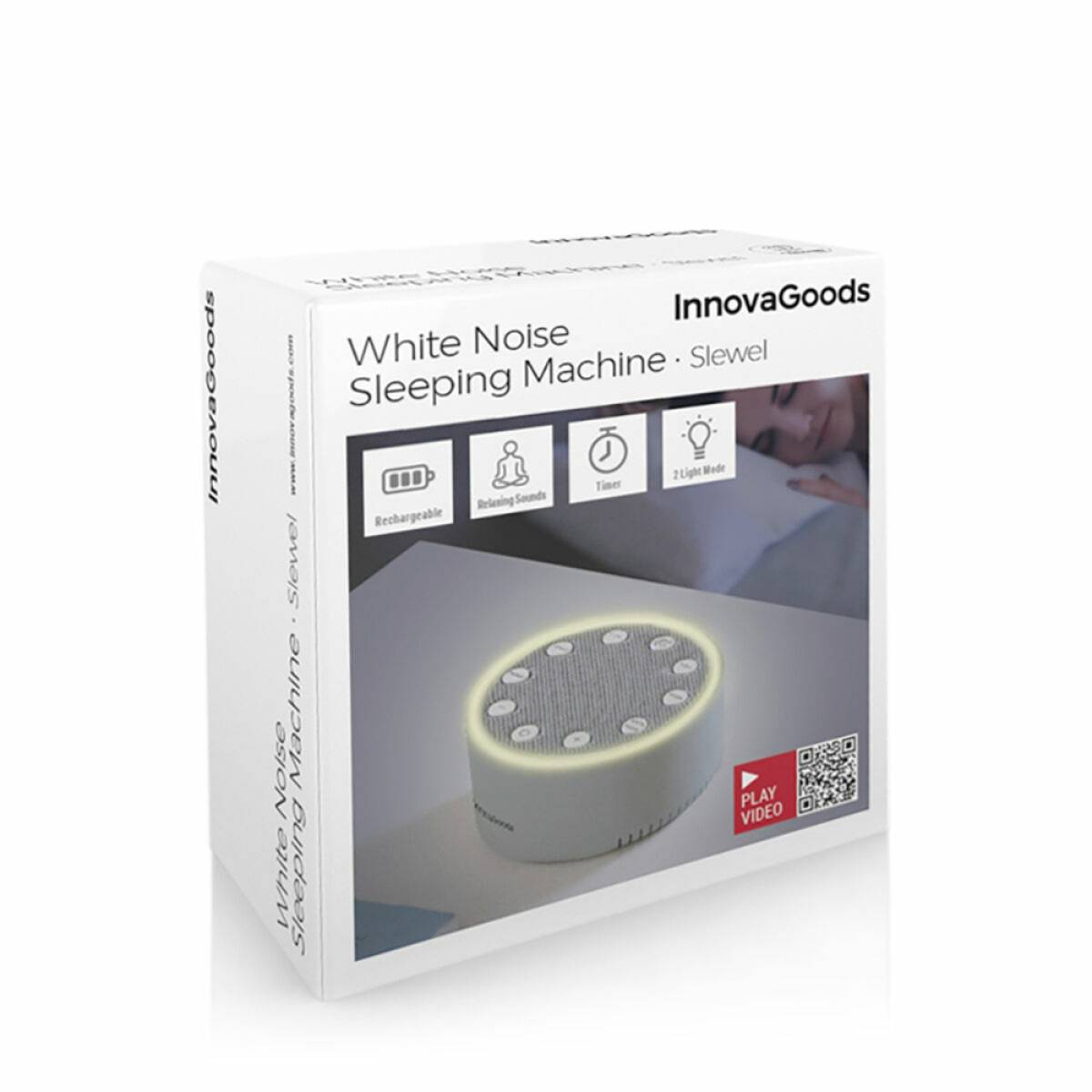 Innovagoods White Noise Sleeping Machine Slewel, V0103815