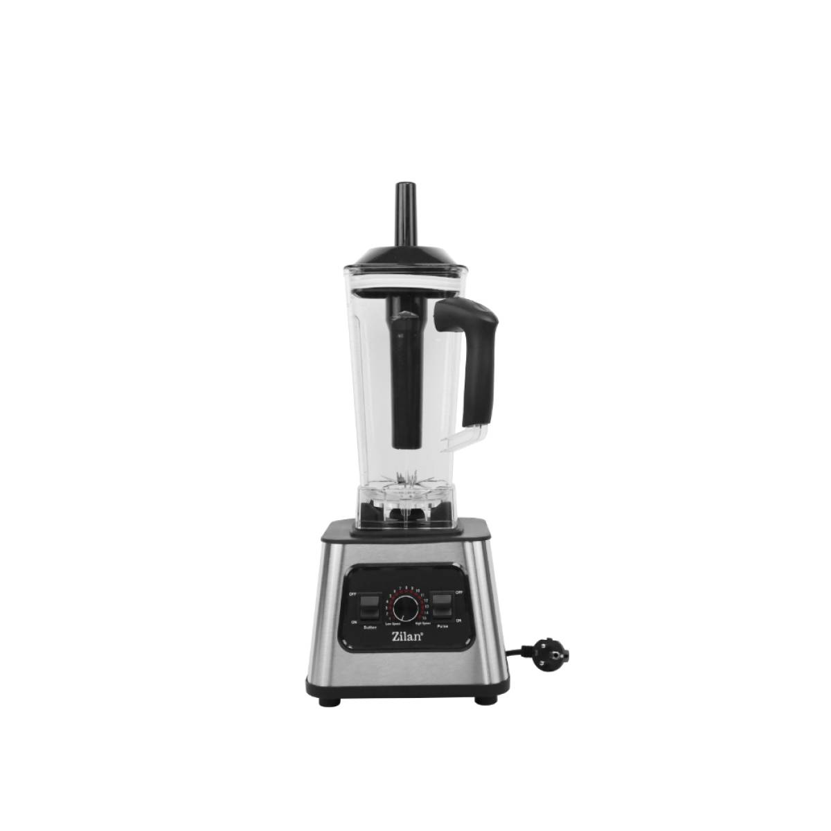Zilan Professional Blender - [1100w], 2l Glass Bowl, 15 Speeds + Pulse, 3d Stainless Steel Blades, Zln2785