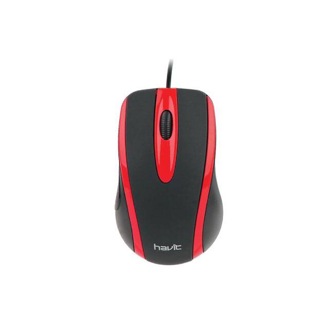 Havit, Optical Mouse Wired, Ms753,red