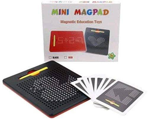 Mascube Qh-820 Magpad Magnetic Drawing Board 14x21cm 380 Magnetic Balls Black