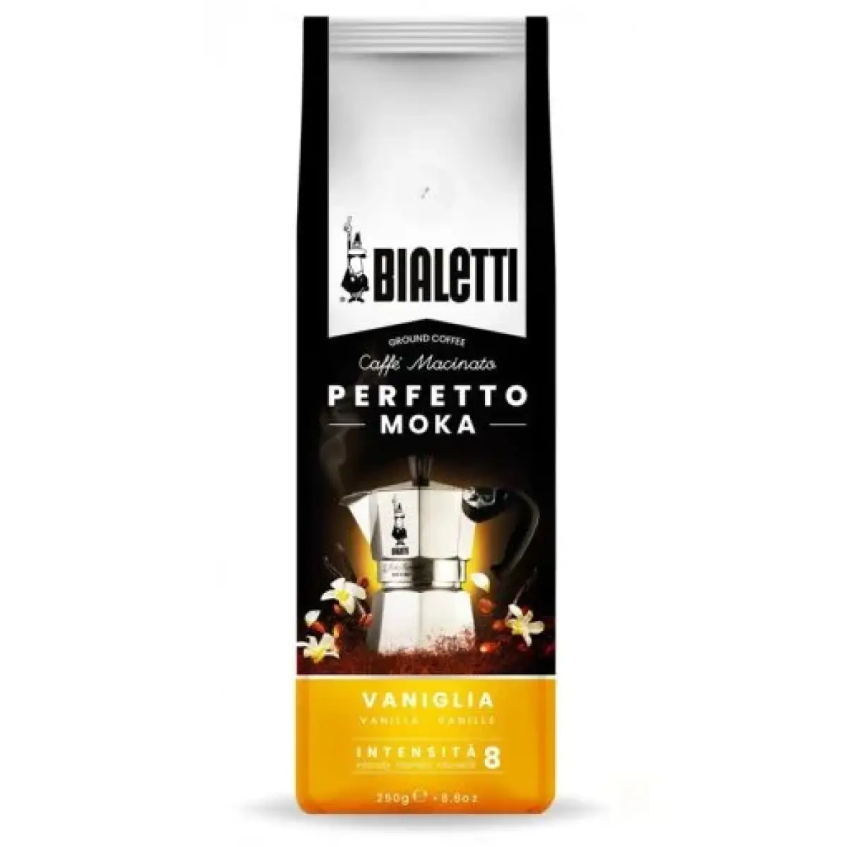 Bialetti 096080360 Ground Coffee Perfetto Moka Vanilla 250g