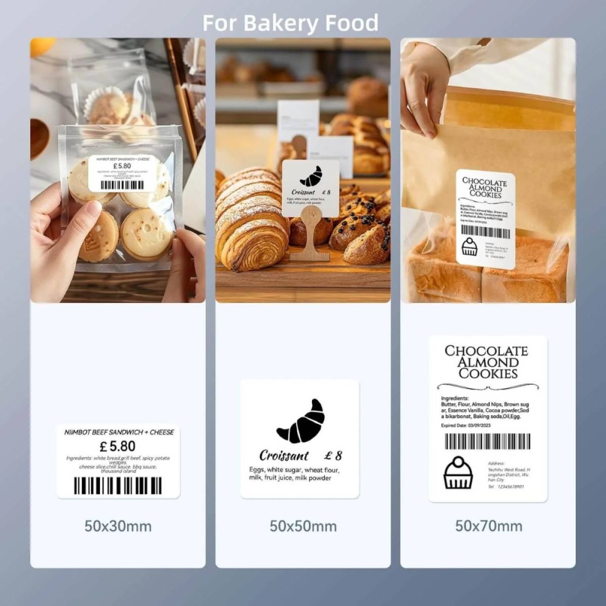 NIIMBOT B1 Label Maker Machine Thermal printing with Tape