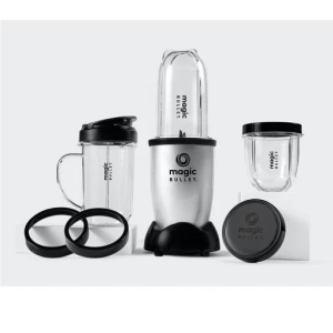 Nutribullet Mb4-1012 Magic Bullet Blender 400 Watts, 11 Piece Set – Silver