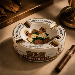 Arturo Fuente Special Edition Large Ceramic Cigar Ashtray – White, Arturofuentewhite