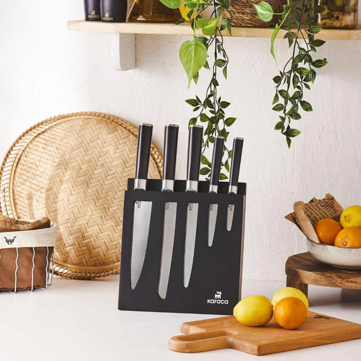 Karaca Samurai Hercules Japanese Steel 6-Piece Knife Set, 153.03.09.0147