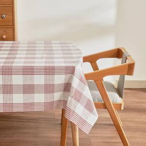 Karaca Home Luna Plaid Pvc Tablecloth 100x140 Cm - Red/white