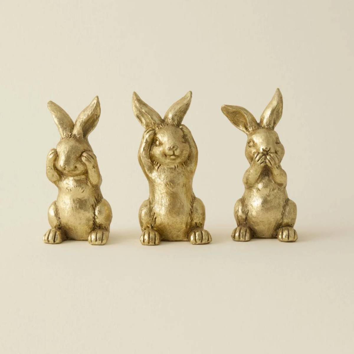 Karaca Home Helen Bunny “not Talking” Trinket - Gold