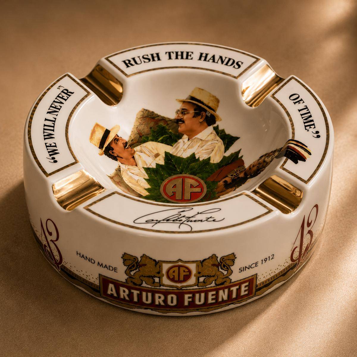 Arturo Fuente Special Edition Large Ceramic Cigar Ashtray – White, Arturofuentewhite