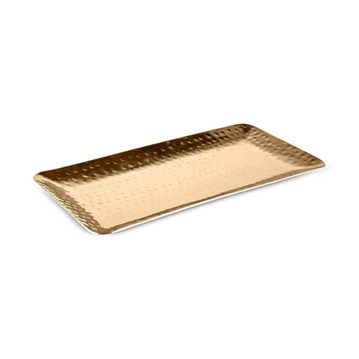 Karaca Home New Year Loren Decorative Tray 33×15 Cm - Gold