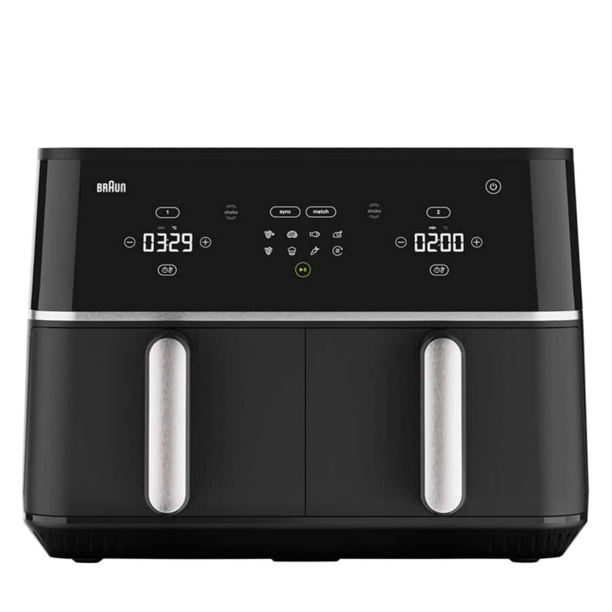 Braun Airfryer Twincook 5 Td30ibk Black • 2450w
