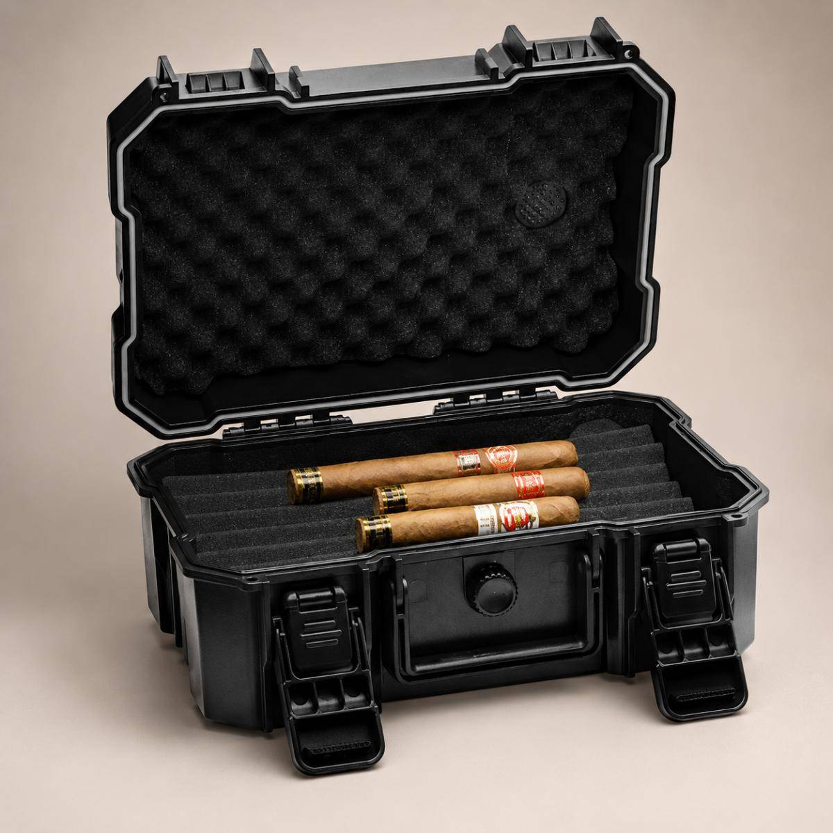 Hemingway Travel Cigar Humidor Box With Hygrometer Portable Cigar Humidor Large, Hem-1203