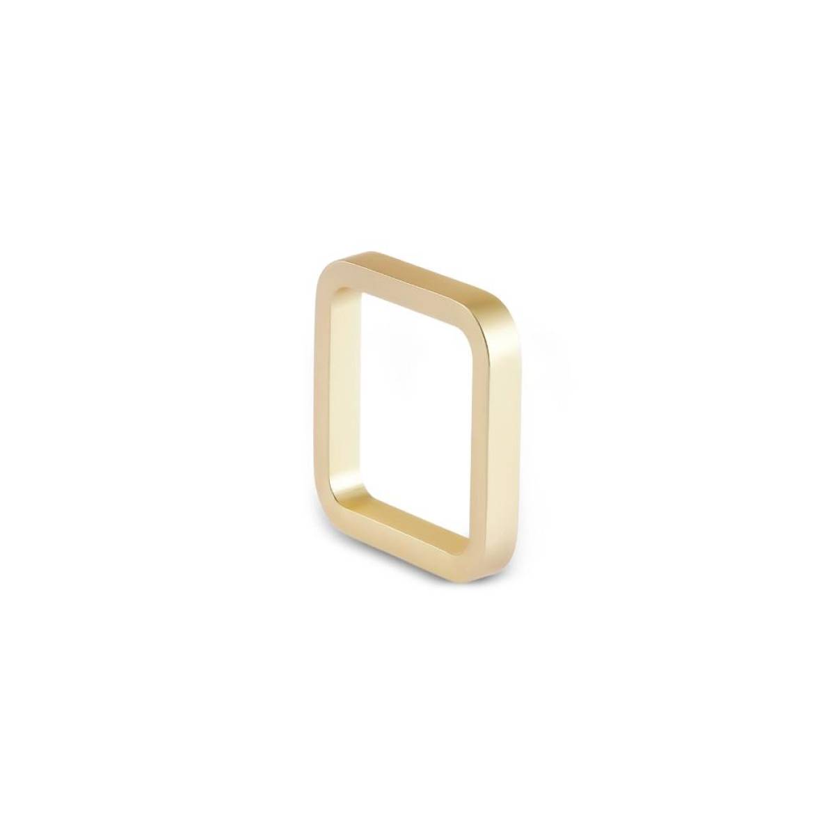 Karaca Home Cubist Geometric 2-piece Napkin Ring Set - Gold