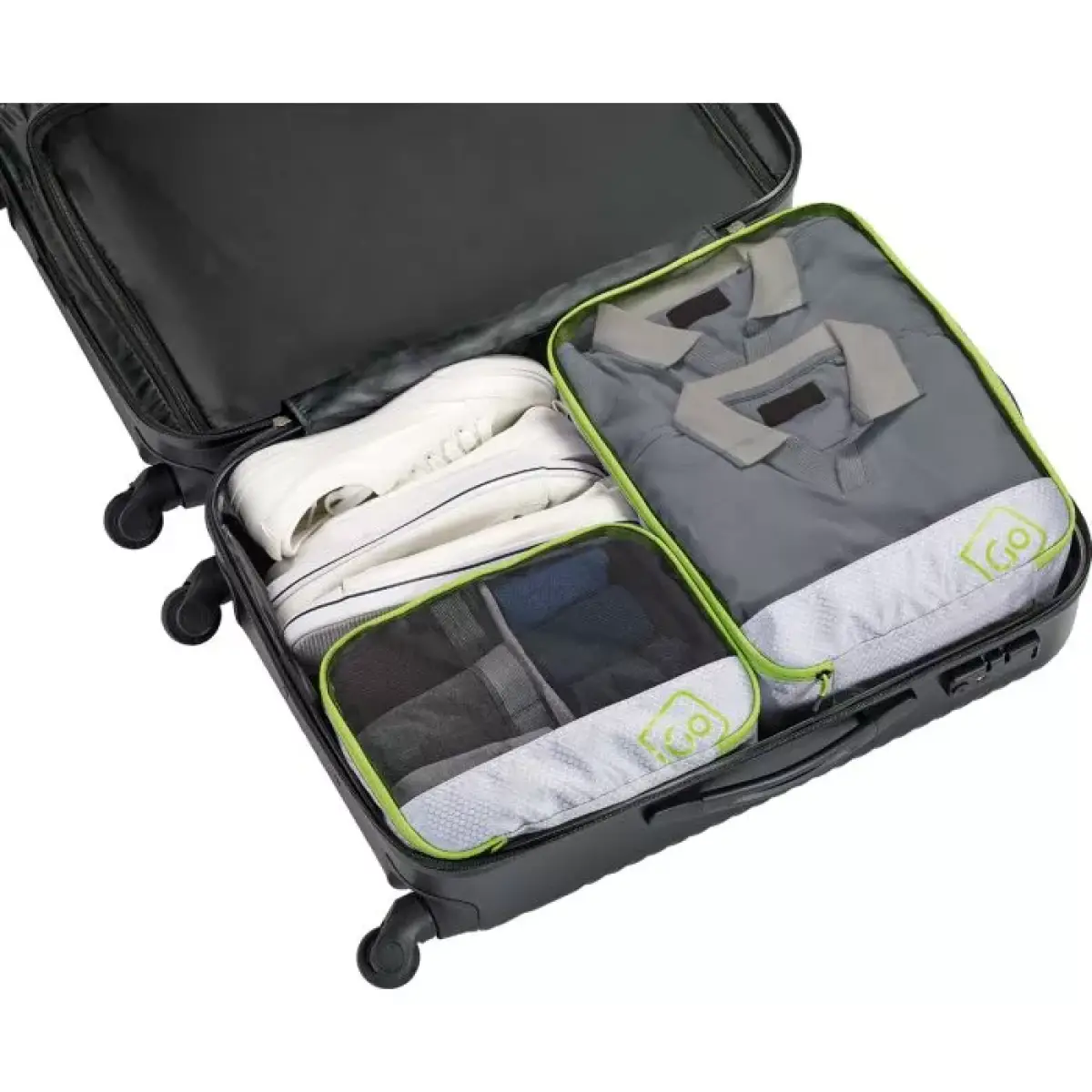 Go Travel Deeper Packing Cubes (Green)