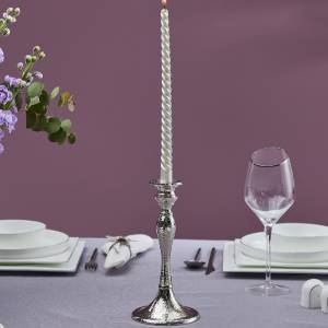 Karaca Home Rena Candlestick 26 Cm - Silver
