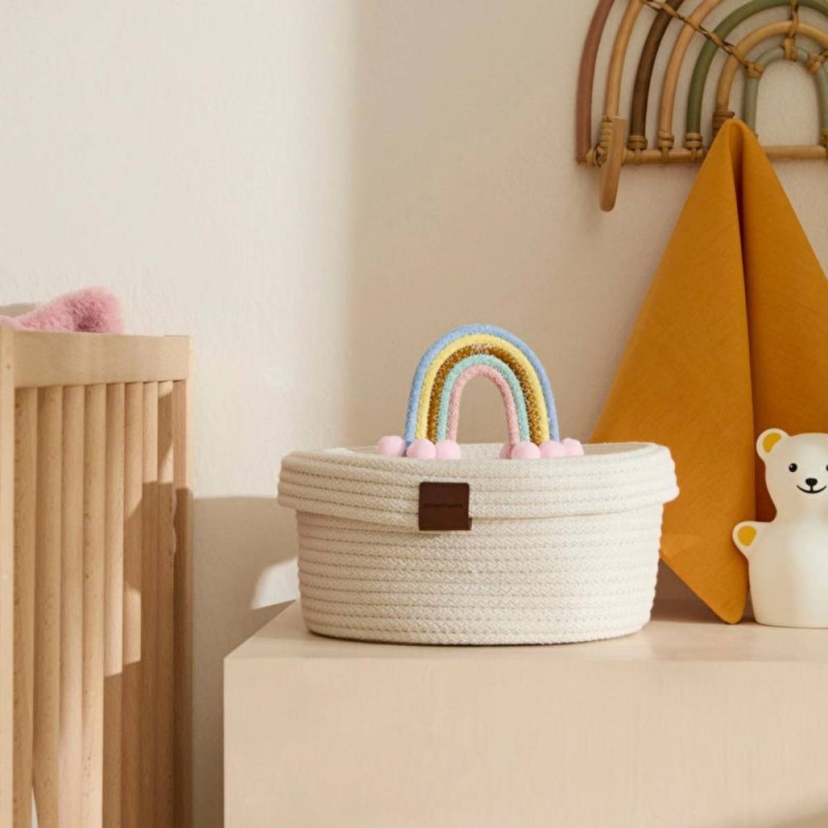 Karaca Home Rainbow Handled Woven Storage Box 21x11 Cm
