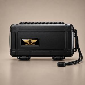 Hemingway Travel Cigar Box Small Hard Case, Hem-7001
