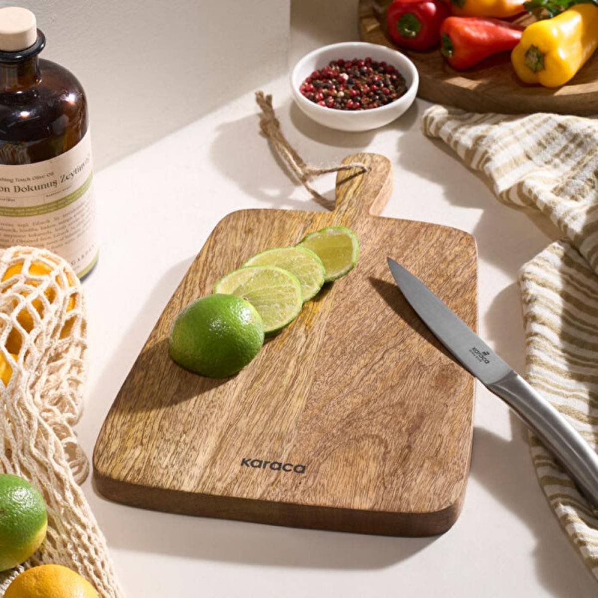 Karaca Premium Mango Square Cutting And Serving Board 33×21 Cm, 8683650397311