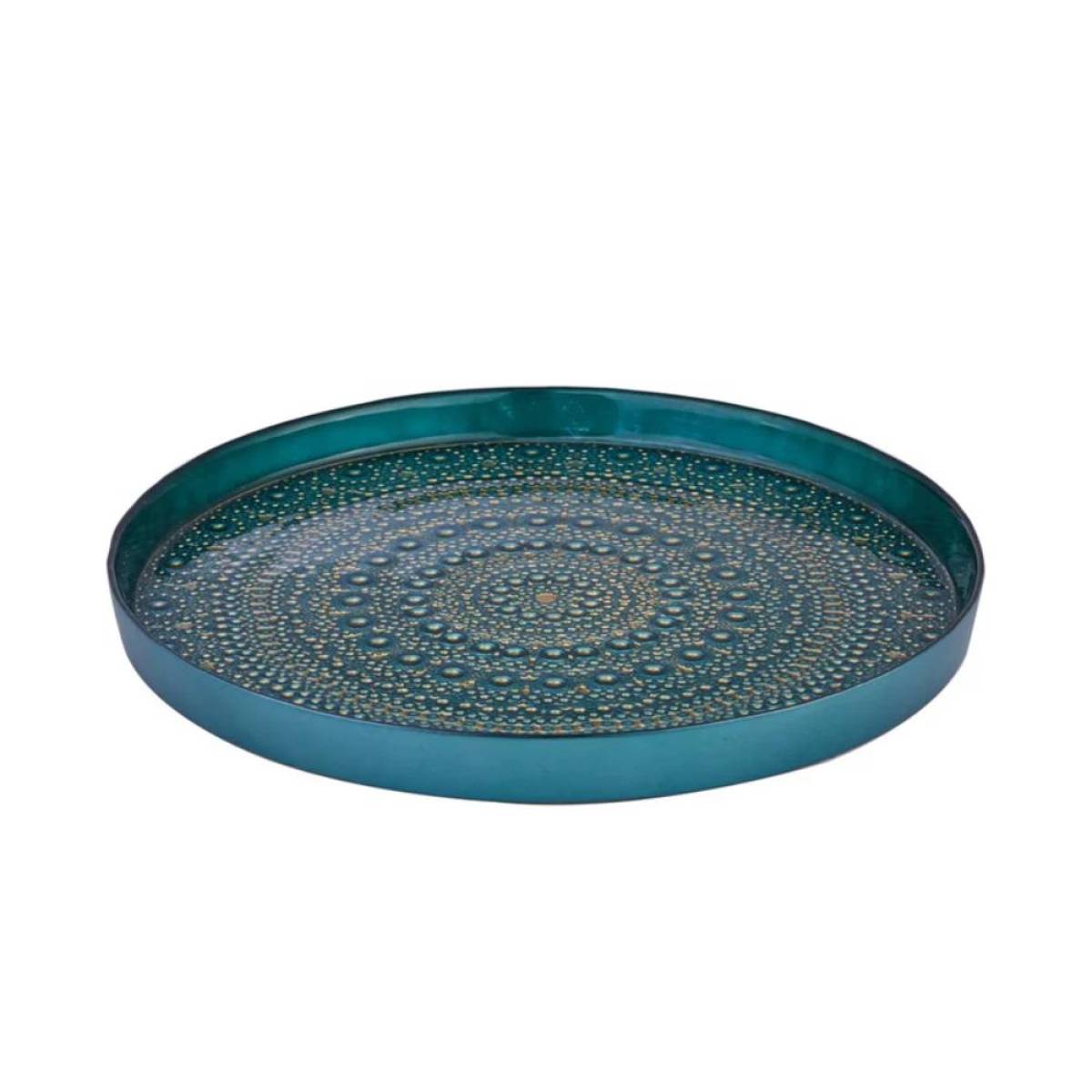 Karaca Rashel Glass Decorative Tray 35 Cm