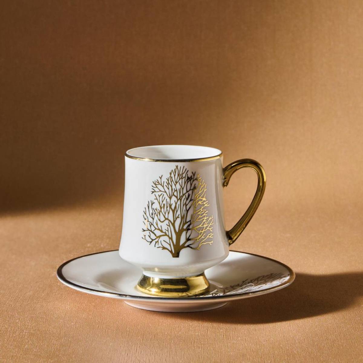 Karaca Afra 6-piece Coffee Cup Set - 90 Ml | Bone Porcelain Espresso Set