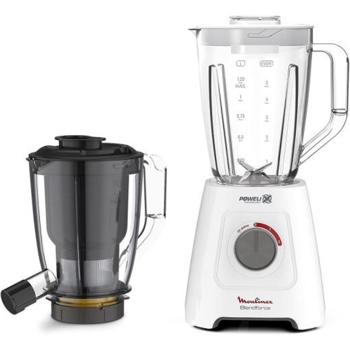 Moulinex Blender Force 600w 2l 2sp + Juicer