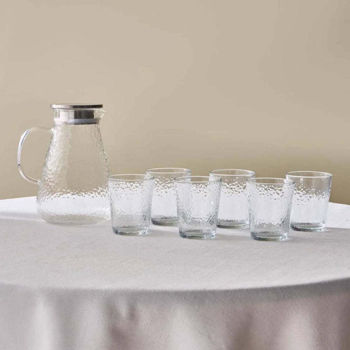 Karaca Luminous 7-piece Glass Set Transparent, 153.09.01.9477