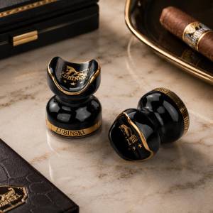 Lubinski Ceramic Cigar Holder – Luxury Black Edition, P1301