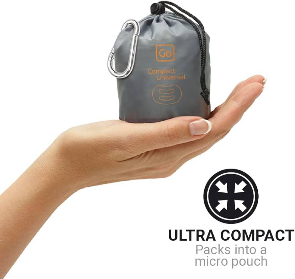 Go Travel Compact Inflatable Pillow Universal (Black)