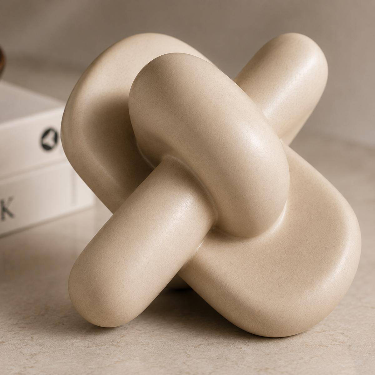 Modern Ceramic Knot Decorative Object, SK536