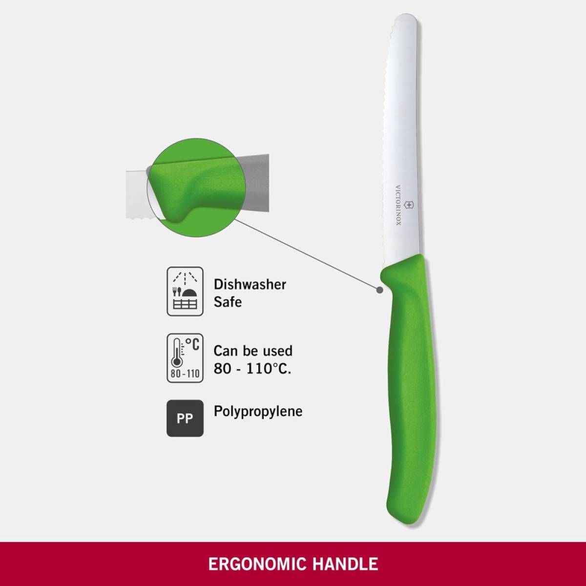 Victorinox Swiss Classic Tomato And Table Knife - [green], Vct-7836l114