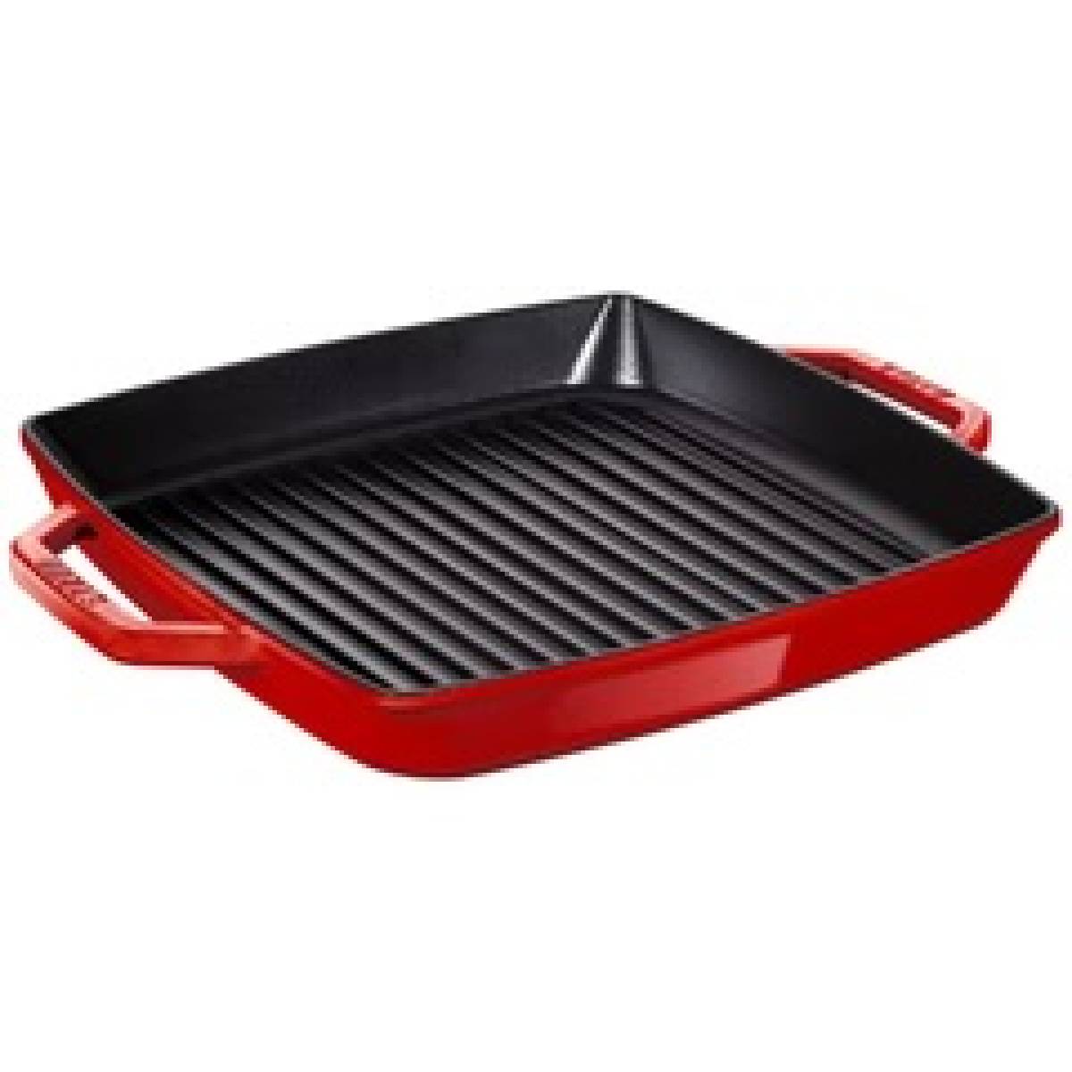 Staub 33cm Grill Pan With 2 Handles Square Cherry Red