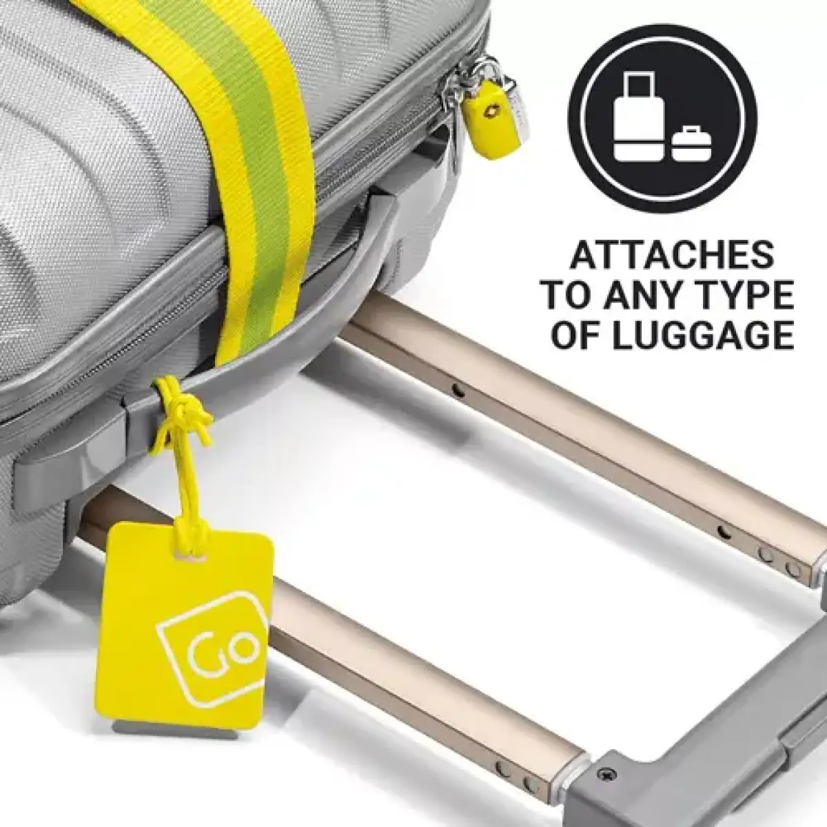 Go Travel Luggage Tags Family Pack (Yellow/Green)