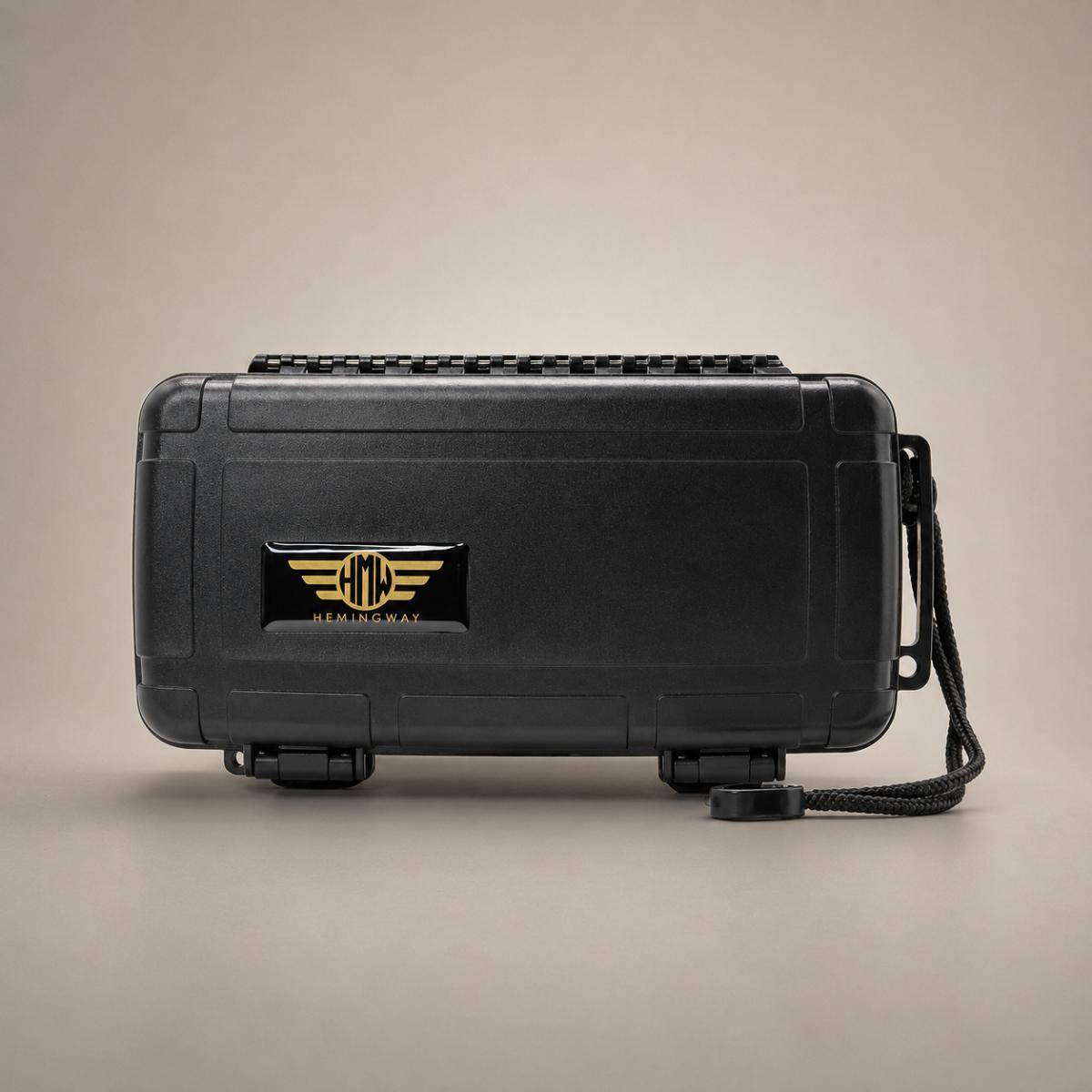 Hemingway Travel Cigar Box Medium Hard Case With Pluck Foam Insert, Hem-7002
