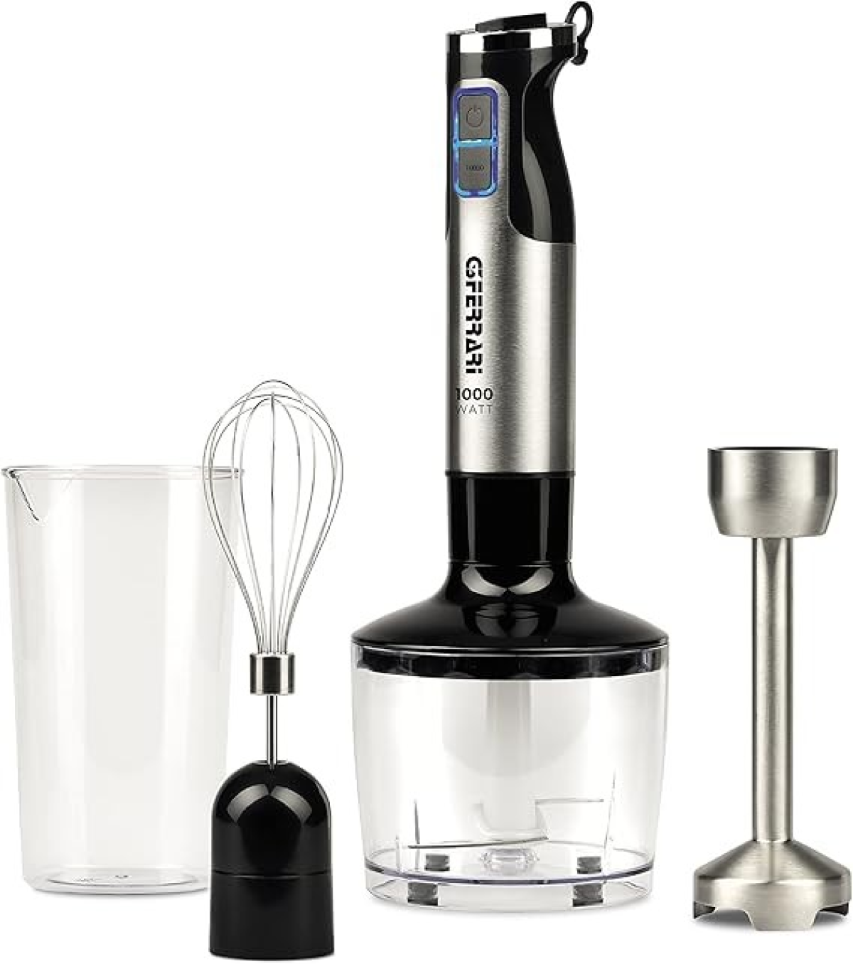 G3ferrari G20143 Immersion Mixer With "antelao Kit" Kit, 1000 Watt Dc, Stainless Steel, 3in1