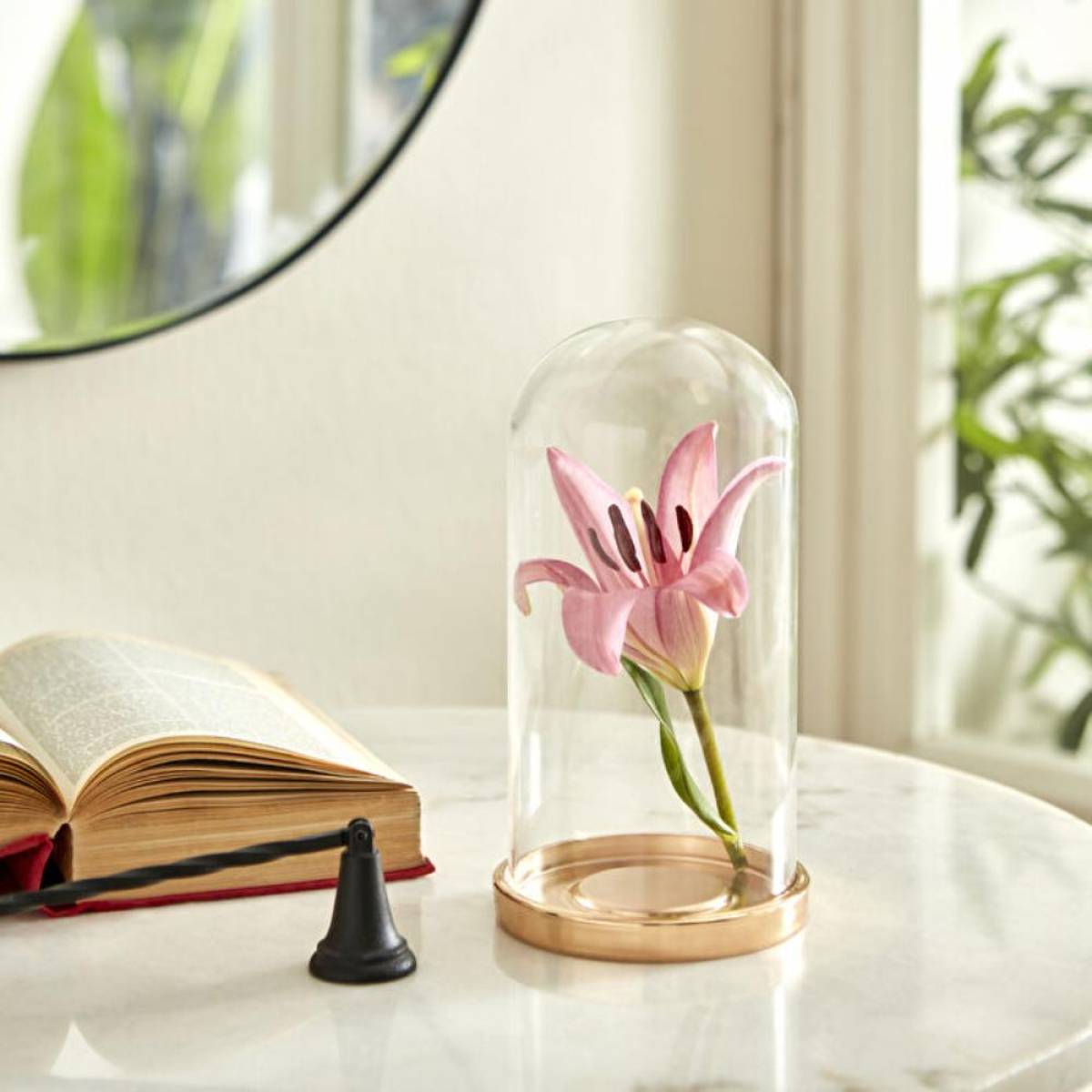 Karaca Home Bronze Glass Dome Cloche 20 Cm | Decorative Display Dome
