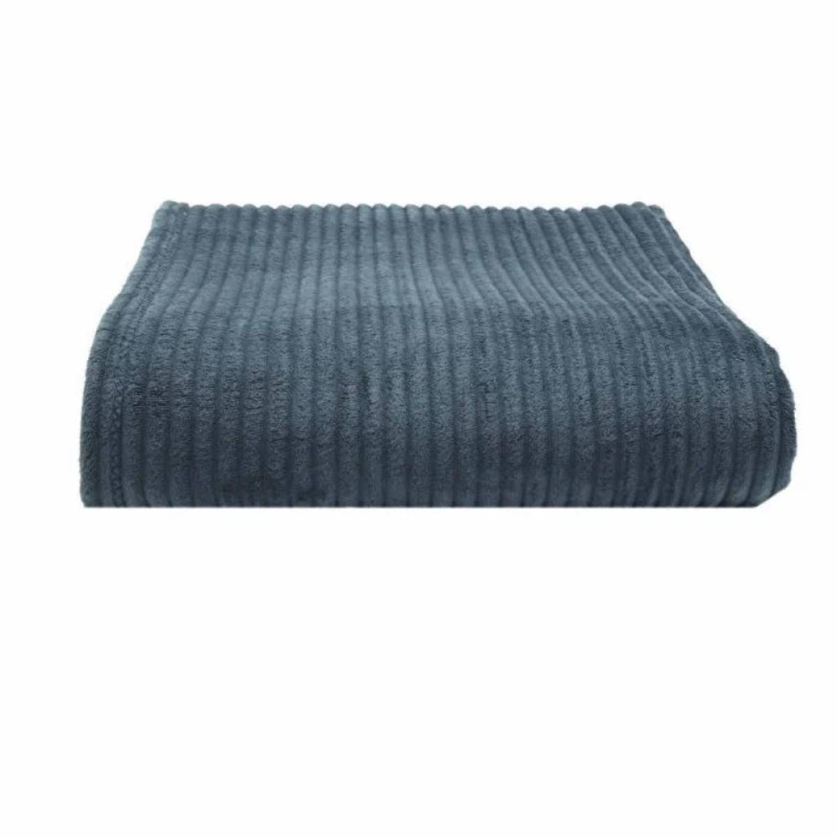 Karaca Home Joena Petrol Double Blanket 200x220 Cm - Lightweight Soft Polyester,