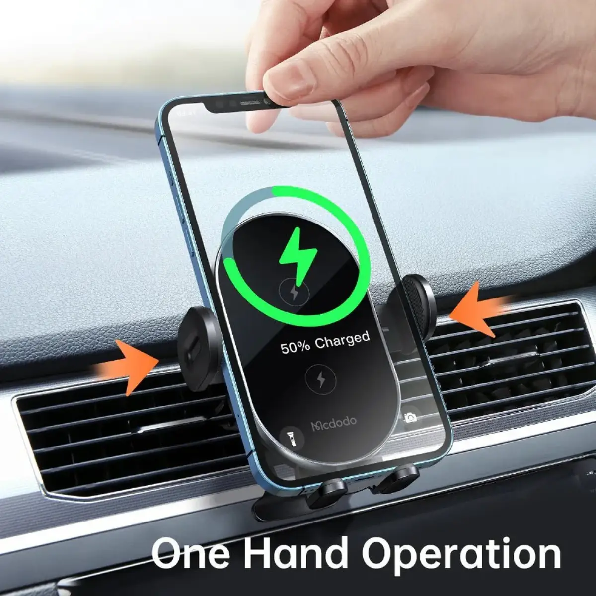 Mcdodo Dual Coil Wirelss Car Mount Charger CH-160