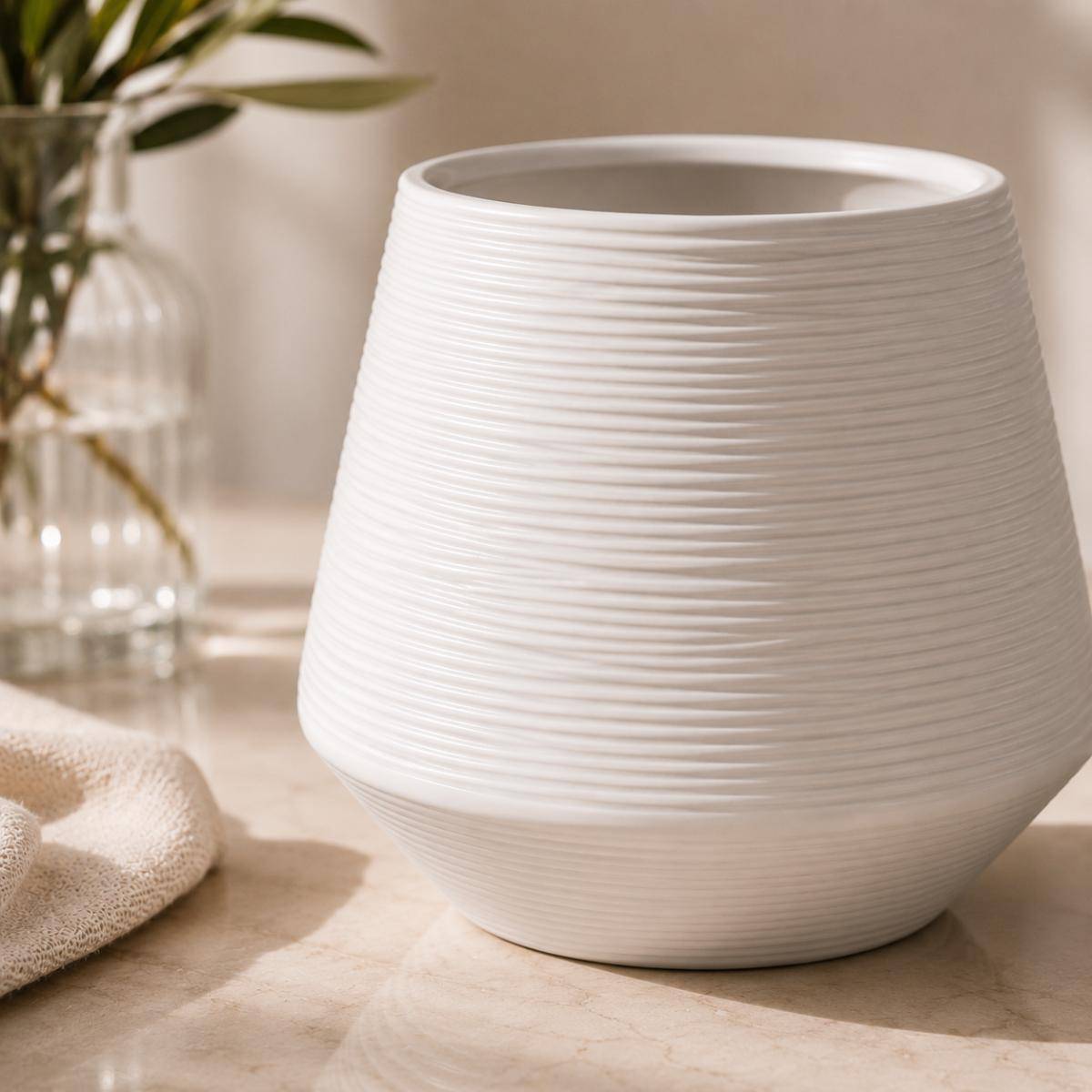 Lunara Textured Ceramic Vase, CL23X003-3